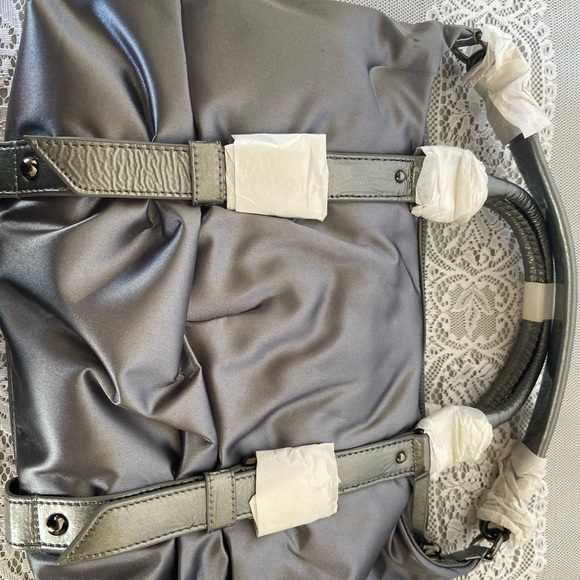 Botkier Sasha Duffle Silver Bag - Picture 2 of 5